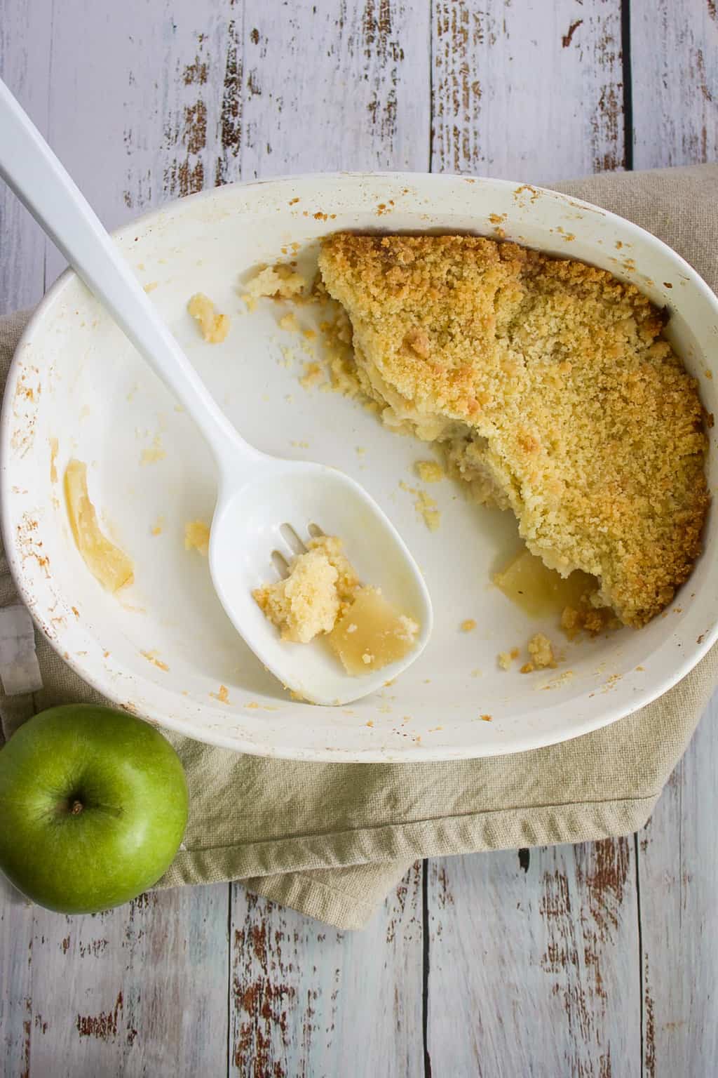 Apple Crumble With Custard | A Baker's Bookshelf