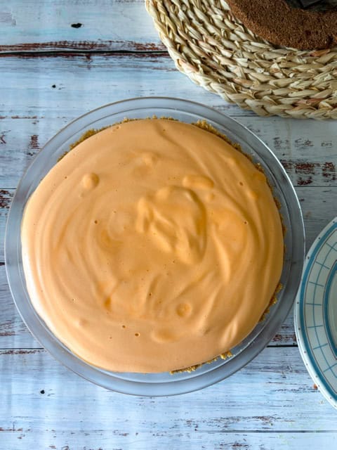 no bake orange pie without whipped topping