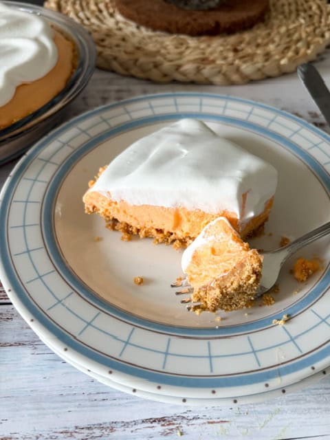 slice of orange pie